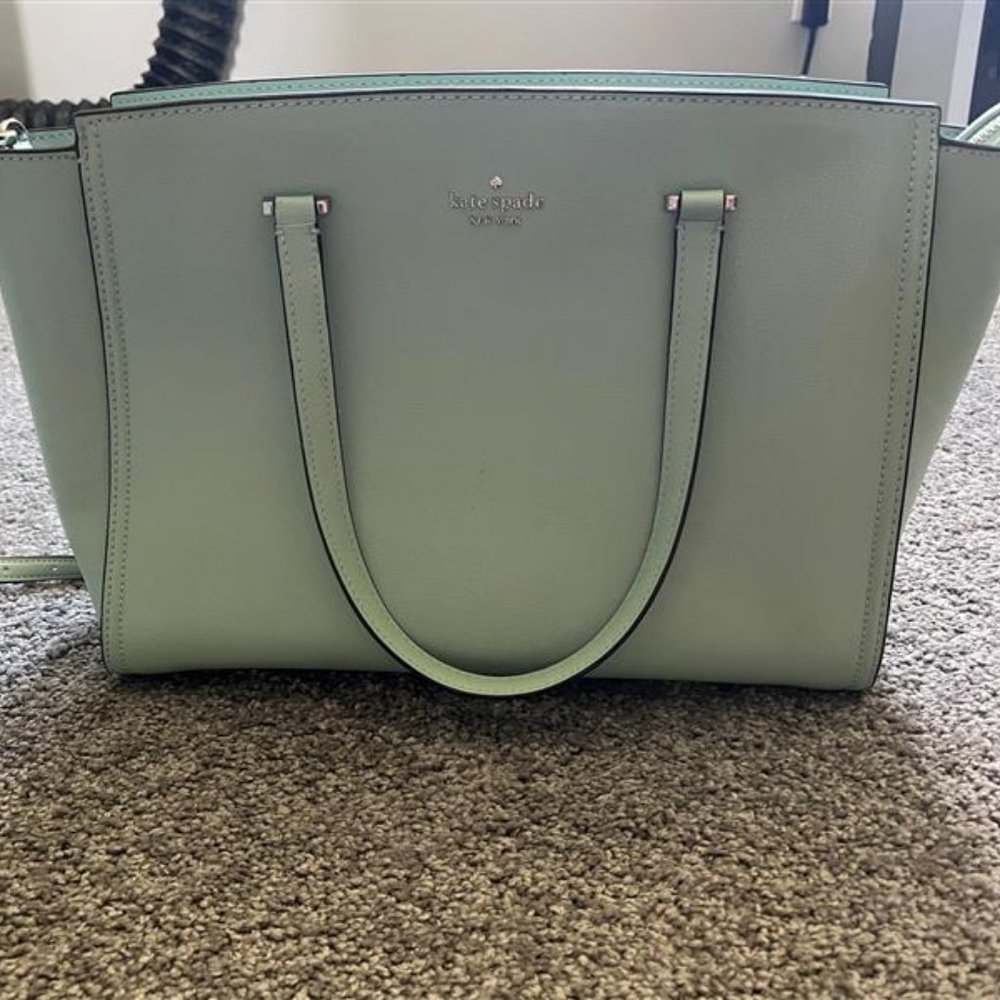 Kate spade - mint green - large tote bag with shoulder strap